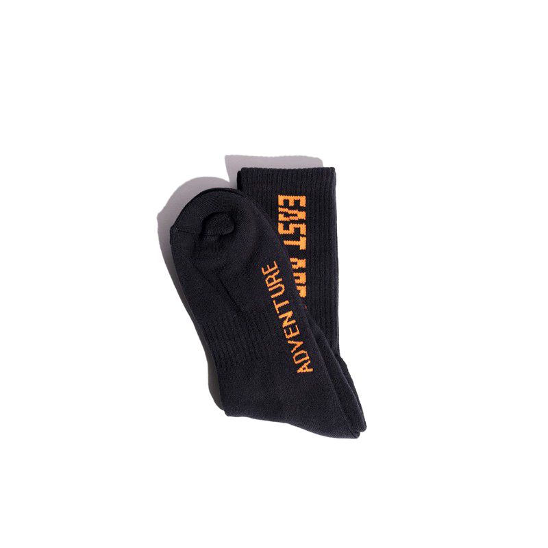 Orange and Black East & West Socks