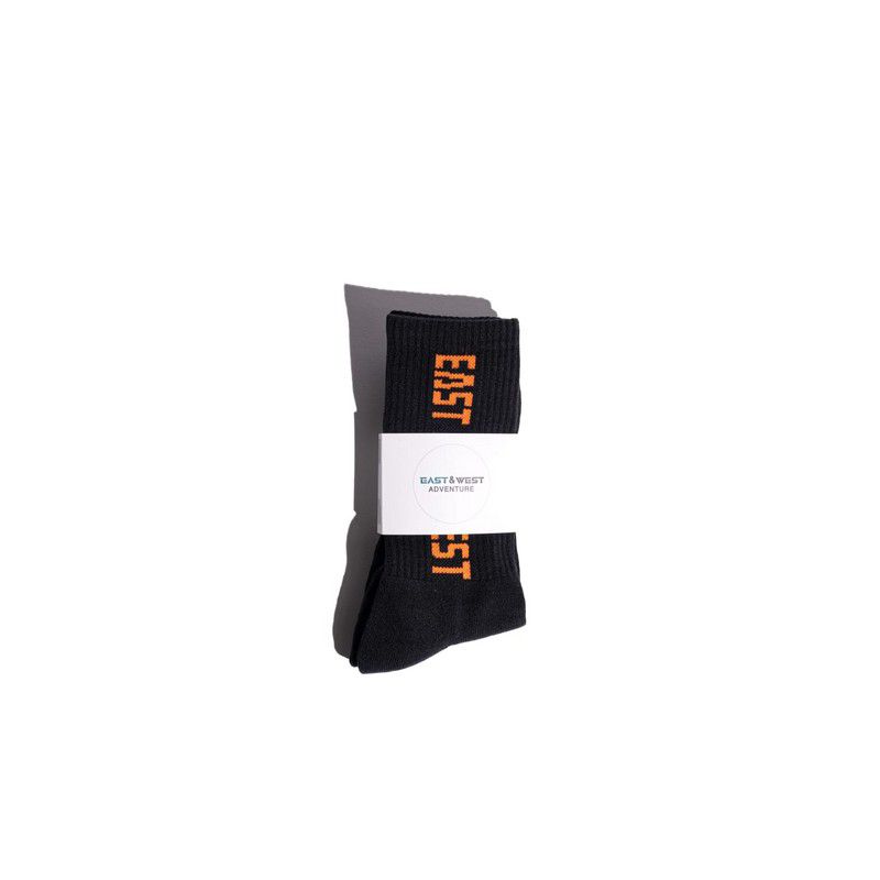 Orange and Black East & West Socks